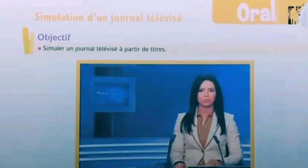 Française au collège page 19    Simulation d'un journal télévisé : تلقيد ( محاكاة) حوار تلفزي ثانية اعدادي فرنسية